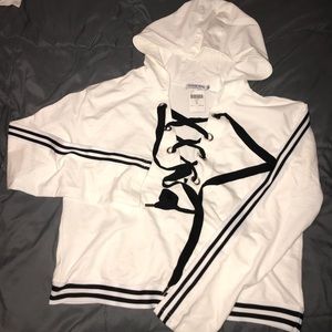 White fashion nova sweater top